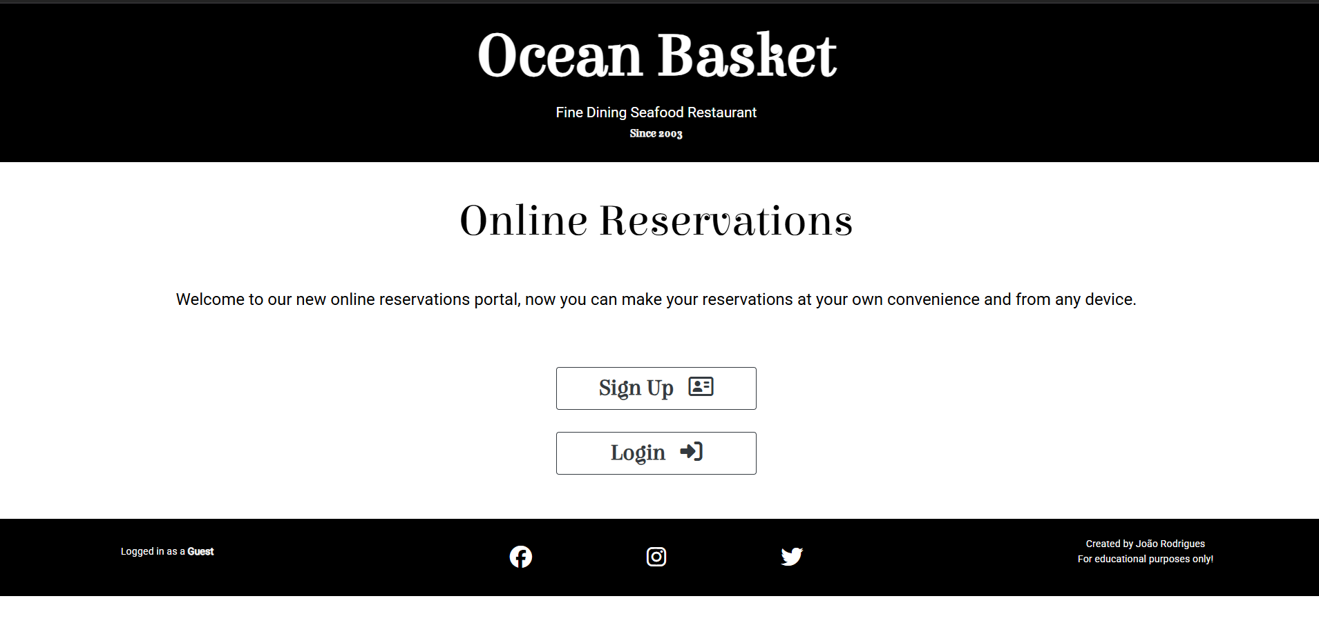 Thumbnail of the Ocean Basket project